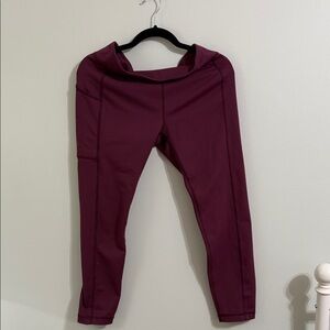 Columbia Maroon Activewear Leggings